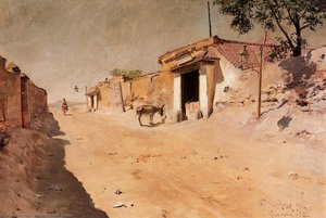 Spanish Village — William Merritt Chase, Impressionism