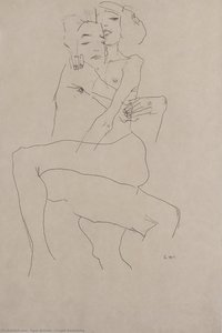 Das Paar Umarmt — Egon Schiele, Expressionist Movement
