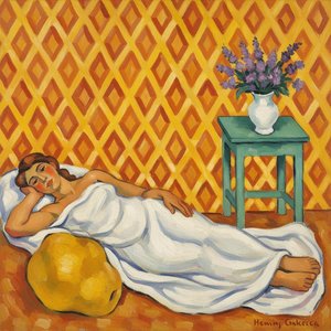 Luminous Repose In Ochre And Teal: A Singular Vision — Marc Duvallier