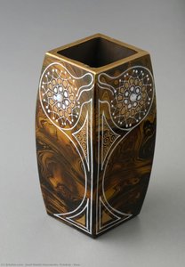 Vase — Josef Riedel Glassworks, Polubný, Art Nouveau