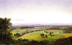 View Of A Valley Town — William Louis Sonntag