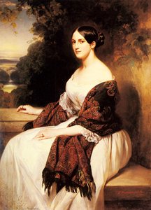 Portrait Of Madame Ackerman, The Wife Of The Chief Finance Minister Of King Louis Philippe — Franz Xavier Winterhalter