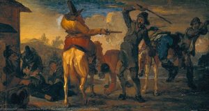 The Combat Of Hudibras And Cerdon — Francis Le Piper