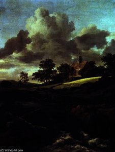 Landscape With A Stream — Jacob Isaackszoon Van Ruisdael