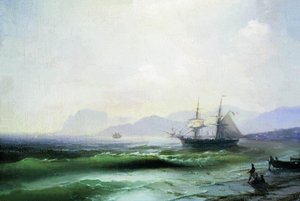 Agitated Sea — Ivan Konstantinovich Aivazovsky