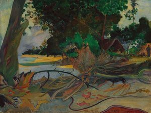 The Hibiskus Tree — Eugène Henri Paul Gauguin, Post-impressionism