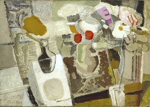 Autumn Composition, Flowers On A Table — Ivon Hitchens