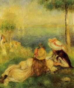 Young Girls By The Sea — Pjer Ogist Renoar, Impressionism