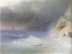 Tempest By Rocky Coast — Ivan Konstantinovich Aivazovsky
