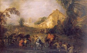 The Burdens Of War — Jean-antoine Watteau, Rococo