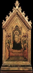 Madonna and Child Enthroned with Angels and Saints