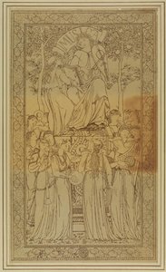 Allegory Of Music, With A Decorative Border — Edward Coley Burne-jones