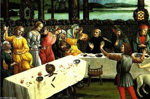 The Story Of Nastagio Degli Onesti (detail Of The Third Episode) — Sandro Botticelli, Renaissance Humanism