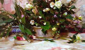 White Begonias From Nancy — Richard Schmid