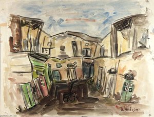 Houses In Tunis — William H. Johnson