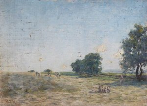Haymaking Under A Blue Sky — William Darling Mckay