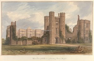 West View Of The Ruins Of Cowdray House, Sussex — John Buckler