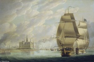 Nelson Forcing The Passage Of The Sound - — Robert Dodd