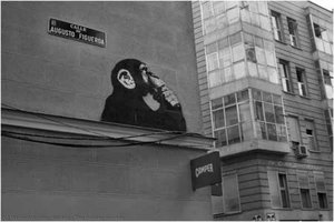 The Thinker Monkey — Banksy