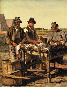 Cleaning The Catch — John George Brown