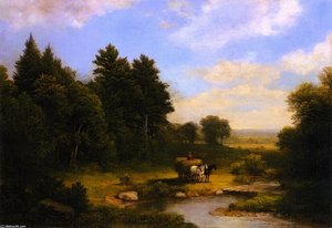 Rural Landscape With Hay Wagon — Asher Brown Durand
