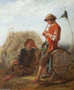 Shepherd Boys And The Scarecrow — Paul Falconer Poole