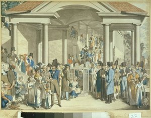 Health Community At The Karlsbader Fountain, — George Emmanuel Opitz