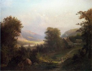 Hudson River Scene — David Johnson, Hudson River School