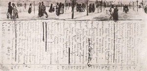 Restaurant Menu — Vincent Willem Van Gogh, Post-impressionist Expressionism