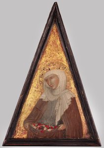 Saint Elizabeth Of Hungary — Амвроджио Лоренцетти