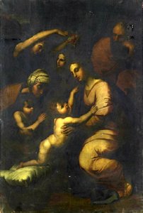 Holy Family (after Raphael, Small Version) — Noel Nicolas Coypel, Baroque