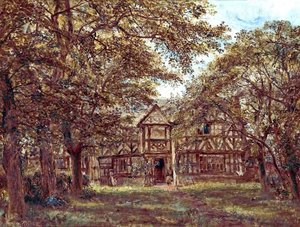 Irby Hall, Wirral, before Restoration, c.1880