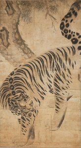 Pine Tree And Tiger Painting — Kim Hong-do, Other