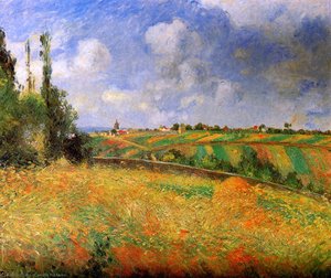 Fields — Camille Pissarro, Impressionist Landscape