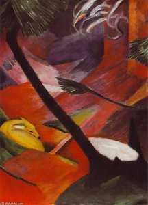 Deer In The Woods Ii — Franz Marc