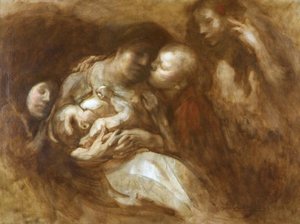 Le Baiser Du Soir — Eugène Anatole Carrière