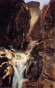 A Waterfall — John Singer Sargent, Impressionism