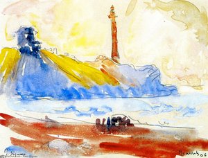 The Lighthouse, Biarritz — Paul Signac