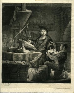 Jan Uytenbogaert, “the Gold Weigher” — Rembrandt Van Rijn, Baroque