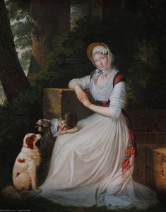 Portrait Of Elizabeth Holland With His Son