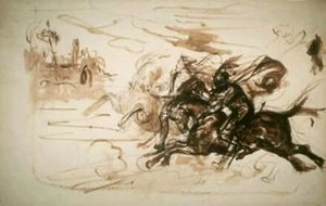 Faust And Mephisto — Eugène Delacroix