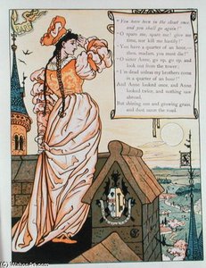 Anne Looking From The Tower — Walter Crane