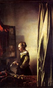 Girl Reading A Letter At An Open Window — Johannes Vermeer, Dutch Golden Age
