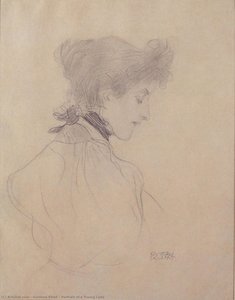 Portrait Of A Young Lady — Gustav Klimt, Art Nouveau