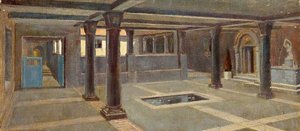 A Pillared Room With A Pool — Charles Paget Wade