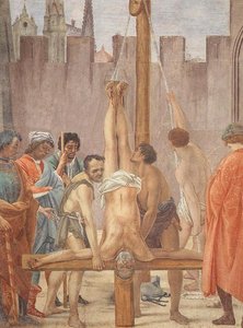 Disputation With Simon Magus And Crucifixion Of Peter (detail) — Filippino Lippi