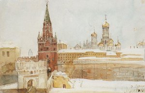 View Of Kremlin At Winter — Vasily Ivanovich Surikov