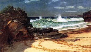 Beach At Nassau — Albert Bierstadt