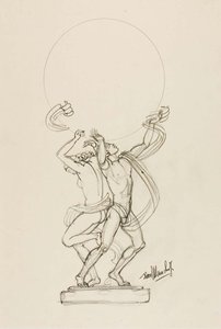 Two Figures Supporting Globe — Paul Manship