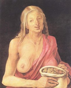 Alte Mit Beutel — Albrecht Dürer